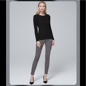 WHBM skinny moto ankle jeans in gray size 8